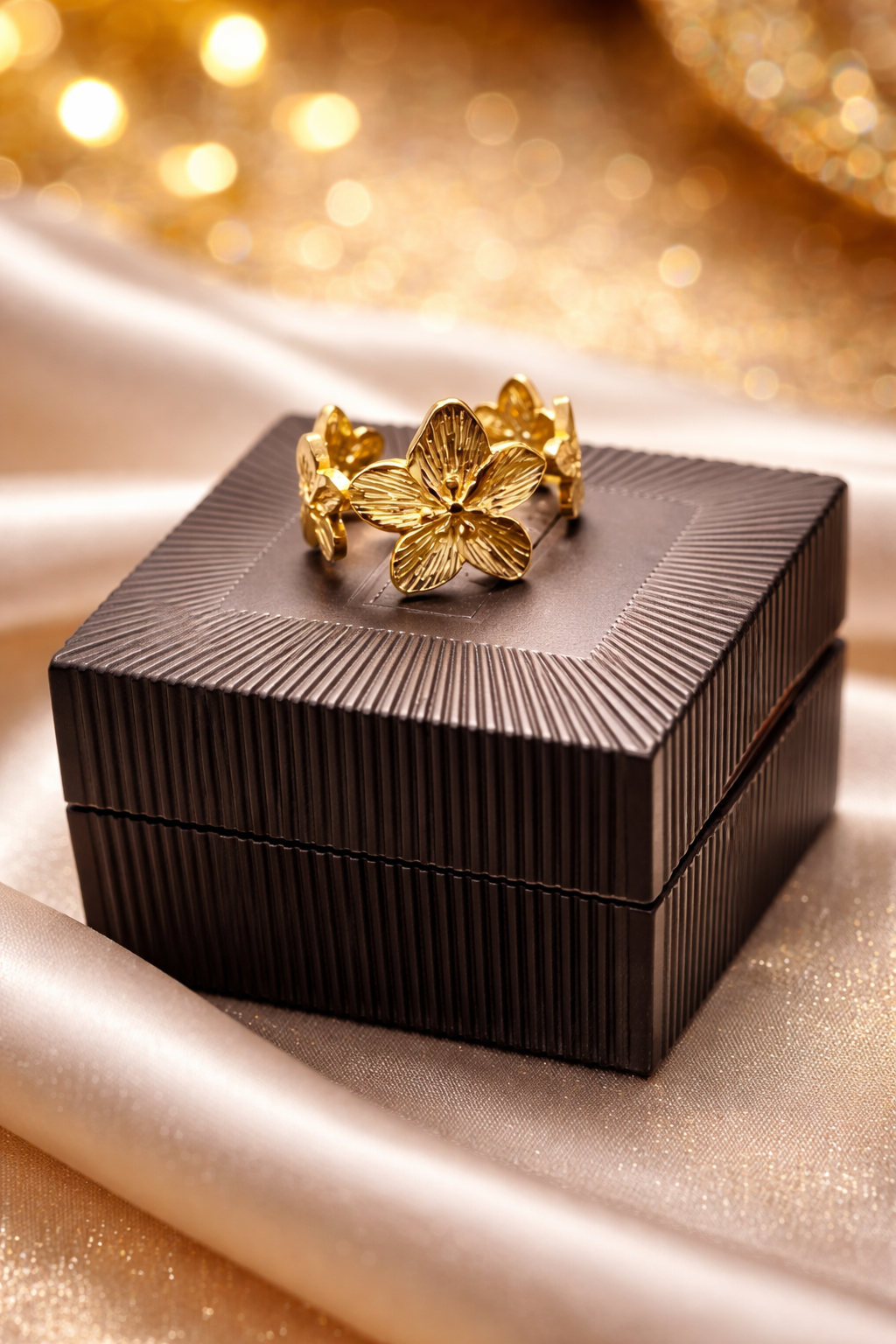 Royal Bloom Gold Ring ✨ - Trenvo