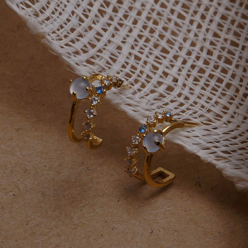 Ladies Vintage Opal Earrings – Elegant & Timeless - Trenvo