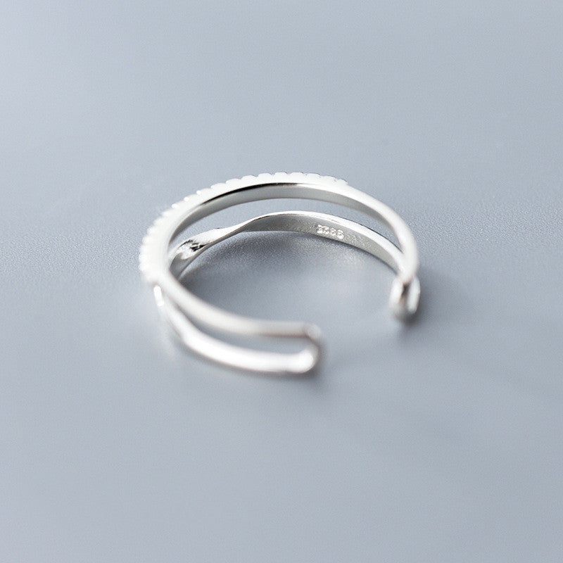 Sterling Silver Adjustable Ring – Korean Style - Trenvo