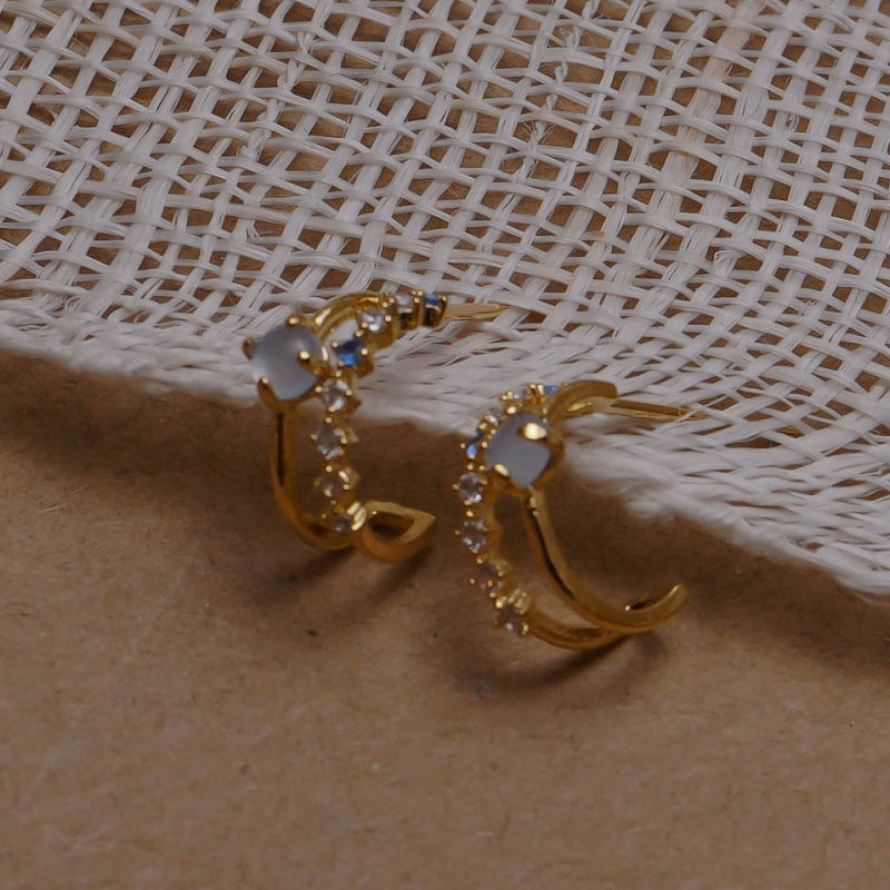 Ladies Vintage Opal Earrings – Elegant & Timeless - Trenvo