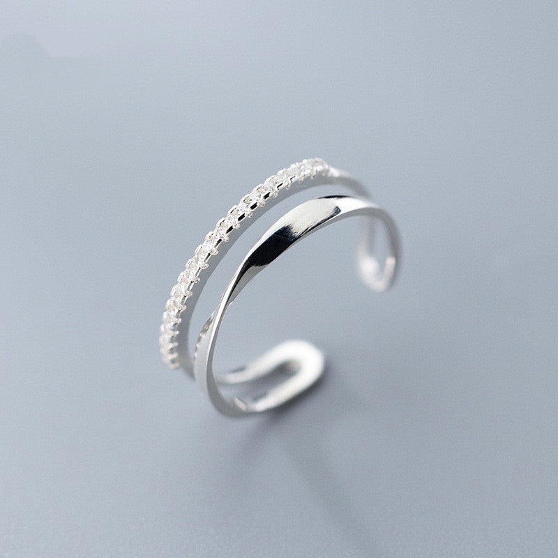 Sterling Silver Adjustable Ring – Korean Style - Trenvo