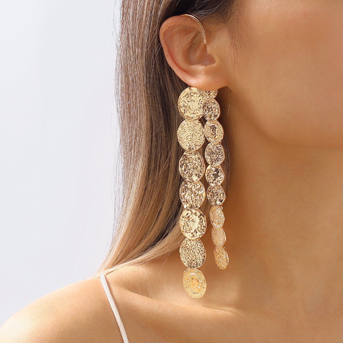 Alloy Earrings With Multi Layer Circles - Trenvo